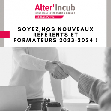 Visuel "soyez nous nouveaux référents et formateurs 2023-2024"